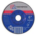 Continental Abrasives 6" x 1/4" x 7/8" Signature T27 Depressed Center Grinding Wheel A5-10601452